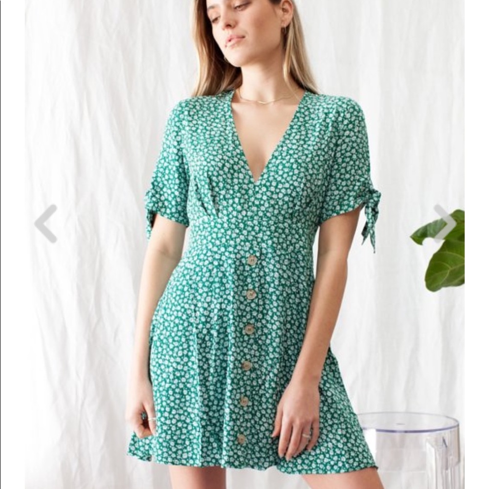 ✨Monaco Emerald Green Floral Dress